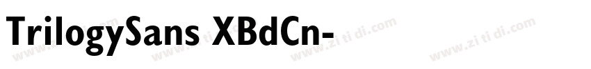 TrilogySans XBdCn字体转换